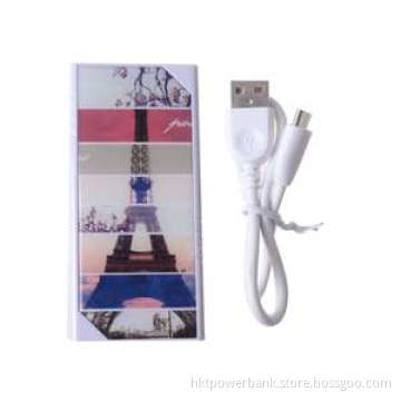 Stack Tower Pattern 8800mAh Portable Power Bank Pack Indicator Light External Battery Charger with Dual Micro USB Output